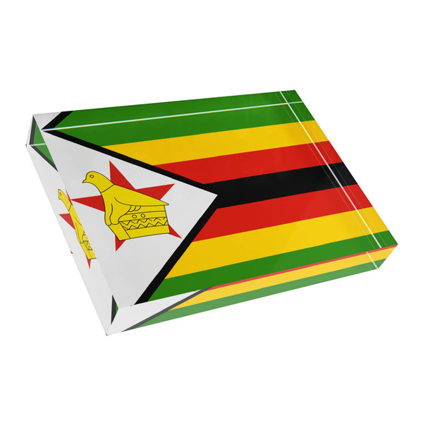 Zimbabwe Flag  Photo Block